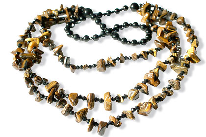 SKU 14983 - a Tiger eye Necklaces Jewelry Design image