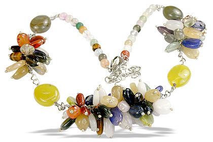 SKU 14990 - a Multi-stone Necklaces Jewelry Design image