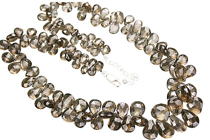 SKU 15154 - a Smoky Quartz Necklaces Jewelry Design image