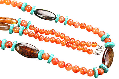 SKU 15550 - a Carnelian Necklaces Jewelry Design image