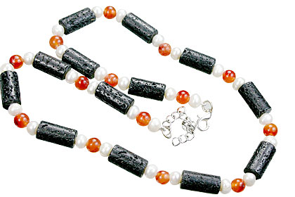 SKU 15571 - a Lava Necklaces Jewelry Design image