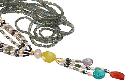 SKU 16388 - a Multi-stone necklaces Jewelry Design image