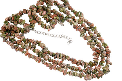 SKU 16409 - a Unakite Necklaces Jewelry Design image