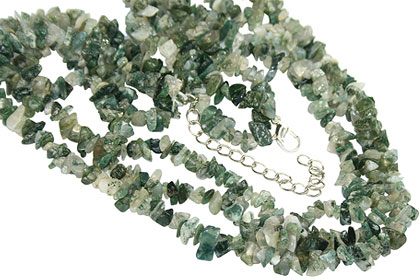 SKU 16416 - a Moss agate Necklaces Jewelry Design image