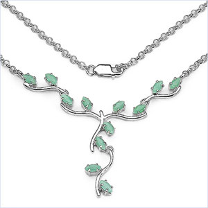 SKU 16844 - a Emerald Necklaces Jewelry Design image