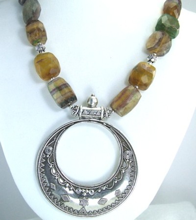 SKU 1691 - a Fluorite Necklaces Jewelry Design image