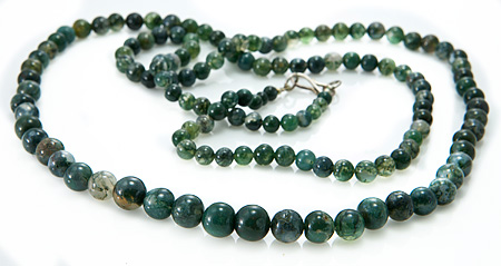 SKU 17272 - a Moss agate Necklaces Jewelry Design image