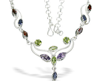 SKU 1853 - a Multi-stone Necklaces Jewelry Design image
