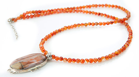 SKU 18856 - a Carnelian Necklaces Jewelry Design image