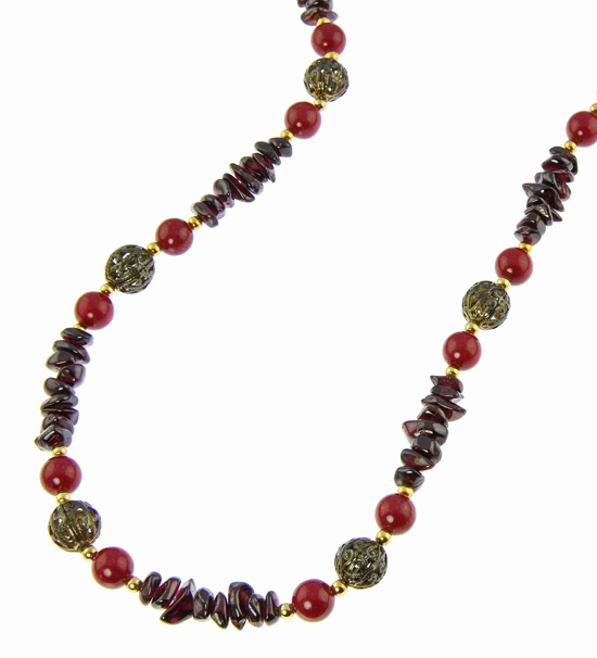SKU 21040 - a Garnet Necklaces Jewelry Design image