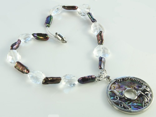 SKU 21130 - a Abalone Necklaces Jewelry Design image