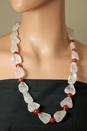 SKU 21200 - a Rose quartz necklaces Jewelry Design image