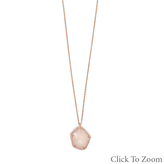 SKU 22030 - a Rose Quartz Necklaces Jewelry Design image