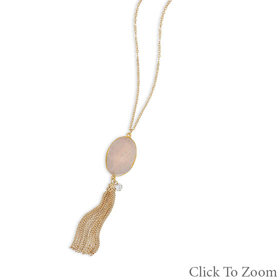 SKU 22034 - a Rose Quartz Necklaces Jewelry Design image