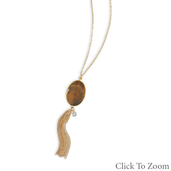 SKU 22035 - a Tiger eye Necklaces Jewelry Design image