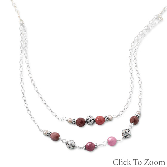 SKU 22041 - a Multi-stone Necklaces Jewelry Design image