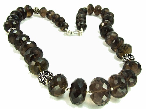 SKU 3117 - a Smoky Quartz Necklaces Jewelry Design image