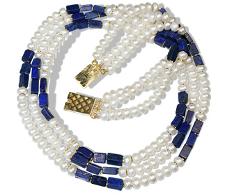 SKU 5102 - a Lapis Lazuli Necklaces Jewelry Design image