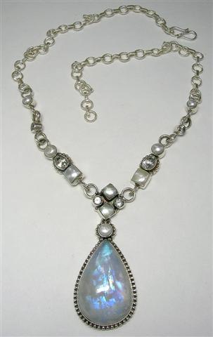 SKU 5378 - a Moonstone Necklaces Jewelry Design image