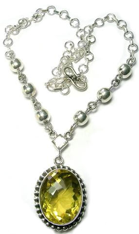 SKU 5558 - a Lemon Quartz Necklaces Jewelry Design image