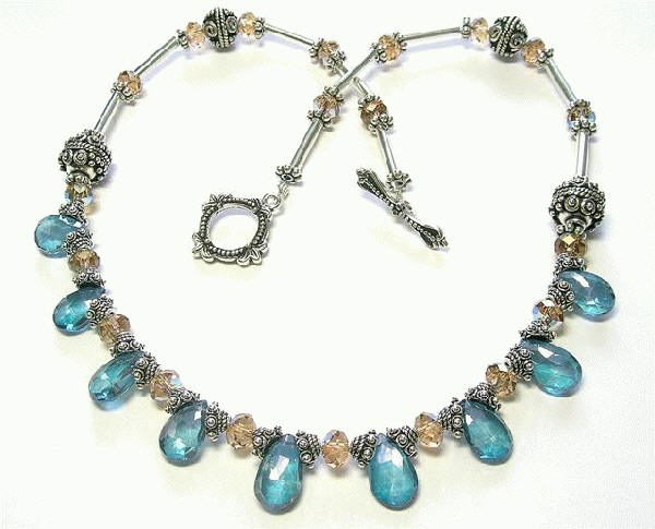 SKU 5613 - a Blue Topaz Necklaces Jewelry Design image
