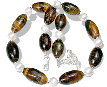 SKU 6299 - a Tiger eye Necklaces Jewelry Design image