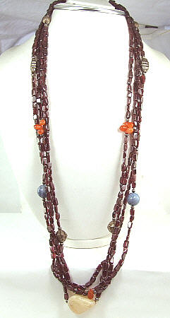 SKU 6814 - a Garnet Necklaces Jewelry Design image