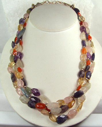 SKU 7195 - a Multi-stone Necklaces Jewelry Design image