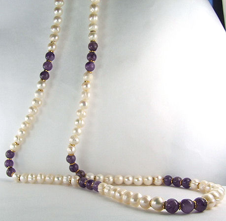 SKU 7204 - a Pearl Necklaces Jewelry Design image