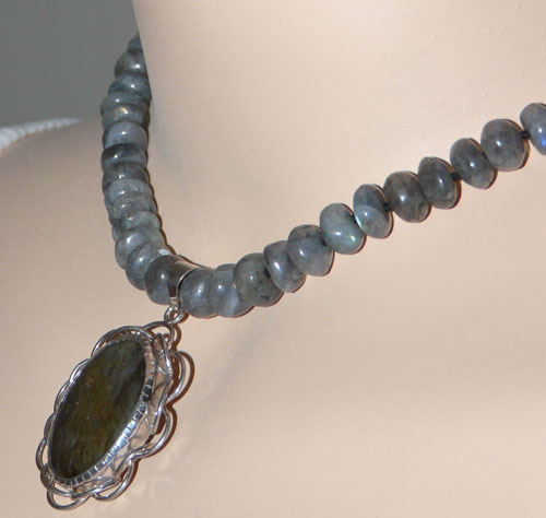 SKU 7361 - a Labradorite Necklaces Jewelry Design image