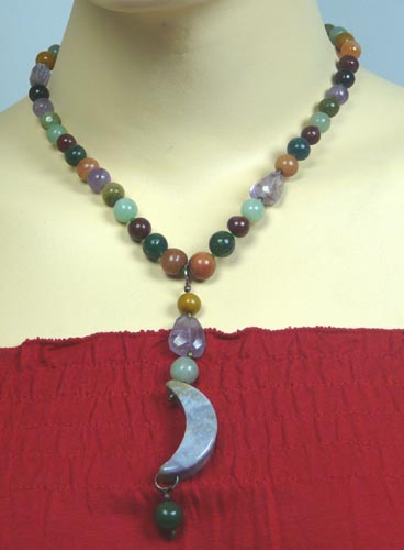 SKU 7398 - a Moonstone Necklaces Jewelry Design image