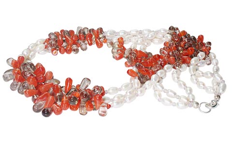 SKU 7422 - a Carnelian Necklaces Jewelry Design image