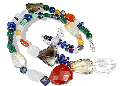 SKU 7428 - a Multi-stone Necklaces Jewelry Design image