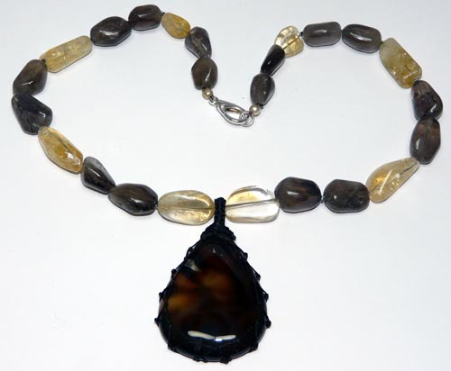 SKU 7439 - a Citrine Necklaces Jewelry Design image