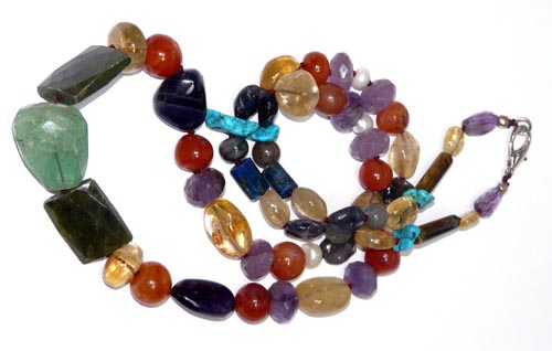 SKU 7467 - a Multi-stone Necklaces Jewelry Design image