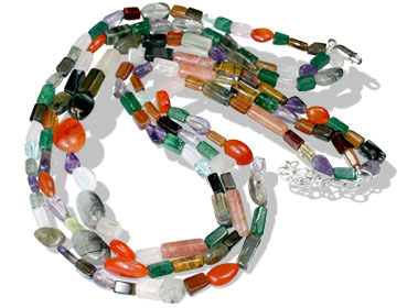 SKU 7976 - a Multi-stone Necklaces Jewelry Design image