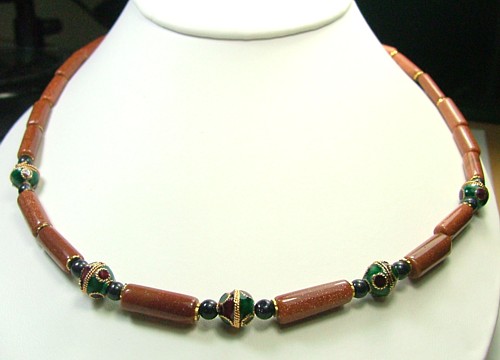 SKU 842 - a Goldstone Necklaces Jewelry Design image