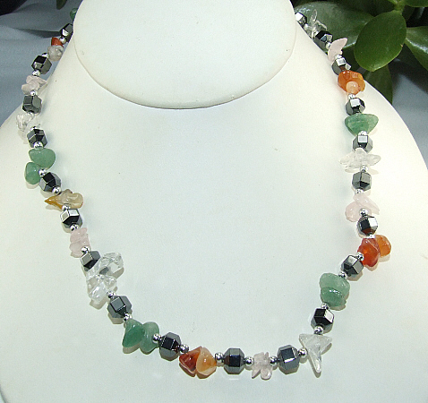 SKU 8511 - a Multi-stone Necklaces Jewelry Design image