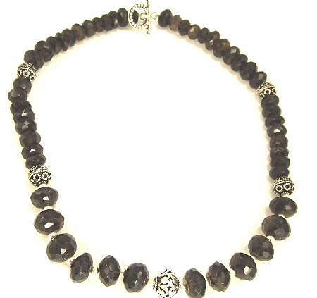 SKU 8945 - a Smoky Quartz Necklaces Jewelry Design image
