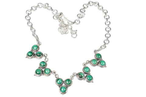 SKU 9129 - a Malachite Necklaces Jewelry Design image