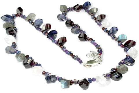 SKU 9284 - a Multi-stone necklaces Jewelry Design image