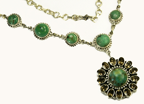 SKU 9486 - a Multi-stone necklaces Jewelry Design image