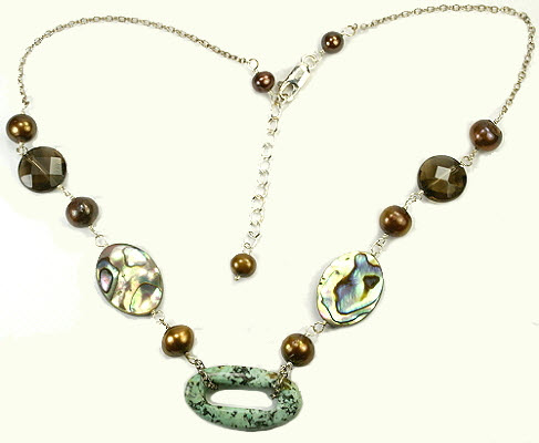 SKU 9493 - a Abalone necklaces Jewelry Design image