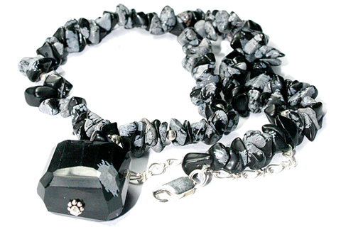 SKU 9592 - a Obsidian necklaces Jewelry Design image