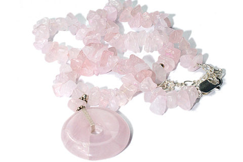 SKU 9593 - a Rose quartz necklaces Jewelry Design image