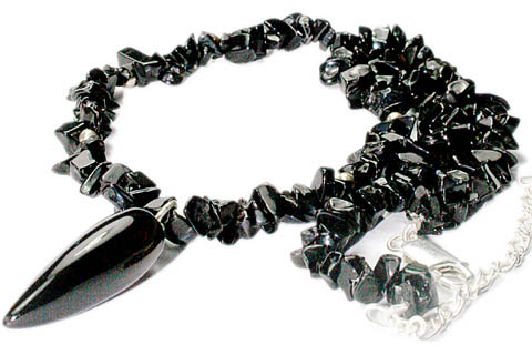 SKU 9600 - a Onyx necklaces Jewelry Design image