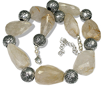SKU 9690 - a Rutilated necklaces Jewelry Design image