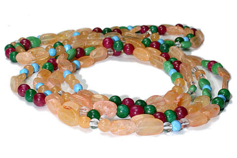 SKU 9723 - a Multi-stone necklaces Jewelry Design image