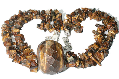 SKU 9820 - a Tiger eye necklaces Jewelry Design image