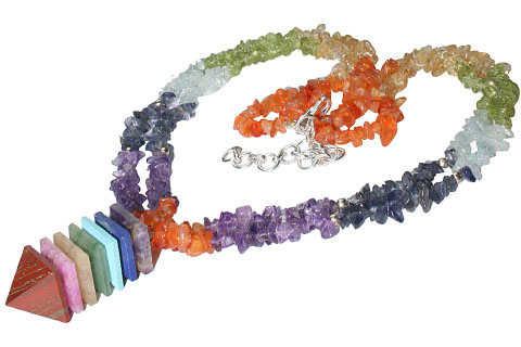 SKU 9825 - a Multi-stone necklaces Jewelry Design image